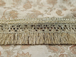 Bordure tressée à franges métalliques dorées de luxe pour vêtements, décoration intérieure, costumes de mariage, artisanat DIY, sacs, cadeaux, 2,5 pouces, 9 yards - Product Image 2