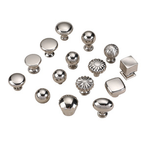 Zinc Alloy Cabinet <b>Knobs</b> T-Shaped Modern Style Durable Eco-Friendly Kitchen Furniture Handles Silver Finish Easy Installation - Product Image 1