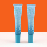 Tubes cosmétiques vides en PE mat rose, personnalisés D19mm 15ml 20ml, pour gloss et baume à lèvres, emballage en plastique