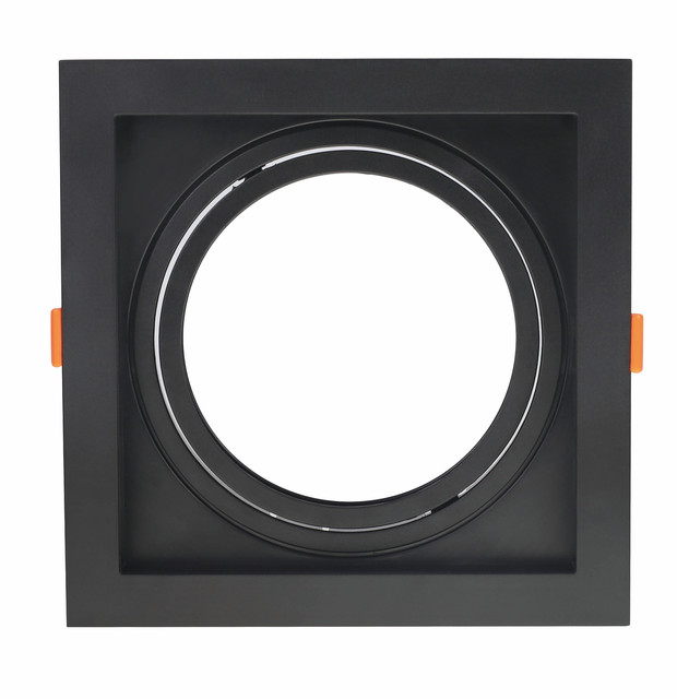 Modern Square Shape AR111 Frame Ceiling Housing LED Recessed Anti-Glare Downlight Fixture IP20 Rating Adjustable Light Direction