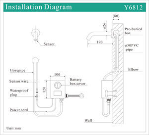 Rắn Trang Trí Touchless Cảm Biến Tự Động Brass Kim Loại Nước Vòi Tap Tường Gắn Cho Khách Sạn Phòng Ngủ Nhà Vệ Sinh Sử Dụng Lưu Vực Vòi Nước - Product Image 6
