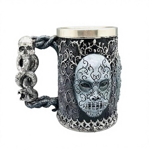 Vente en gros : Tasses à <span class=keywords><strong>café</strong></span> et bière en acier inoxydable, design squelette 3D, thème Moyen Âge, Halloween, <span class=keywords><strong>Harry</strong></span> <span class=keywords><strong>Potter</strong></span>, créatives et uniques, en résine - Product Image 3