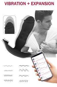 Estimulador de próstata de empuje telescópico Bluetooth Aplicación inalámbrica Control remoto Vibrador anal Masaje de próstata - Product Image 4