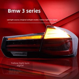 ชุดไฟท้ายรถยนต์ BMW ซีรีส์ 3 รุ่น F30 320 328 F35 แบบฟื้นฟูสีดำ ไฟ LED ไหลแบบไล่ระดับ 12V สีแดง YH-TL-BMW-018' ซีรีส์ 3 - Product Image 5