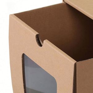 Factory Customized Wrapping Paper <b>Collapsible</b> Carton Window, Stackable Transparent Box With Lid <b>Storage</b> - Product Image 3