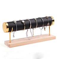 Support de Présentation en Bois Personnalisé pour Bracelets, Montres et Bijoux – Présentoir de Rangement pour Colliers et Bracelets 23x13cm en Forme de T – Offre Spéciale
