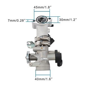 GOOFIT Kit de pièces détachées du système d'alimentation de la moto Remplacement pour les pédales EFI GY6 Moteur 169cc 170cc EFI <span class=keywords><strong>Jonway</strong></span> GTX 250 EFI 200 - Product Image 6