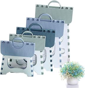 13 Inch Comfortable Non-Slip Plastic Foldable Step <b>Stool</b> for Home Furniture Workshop Farmhouse Multi-Purpose Use - Product Image 3