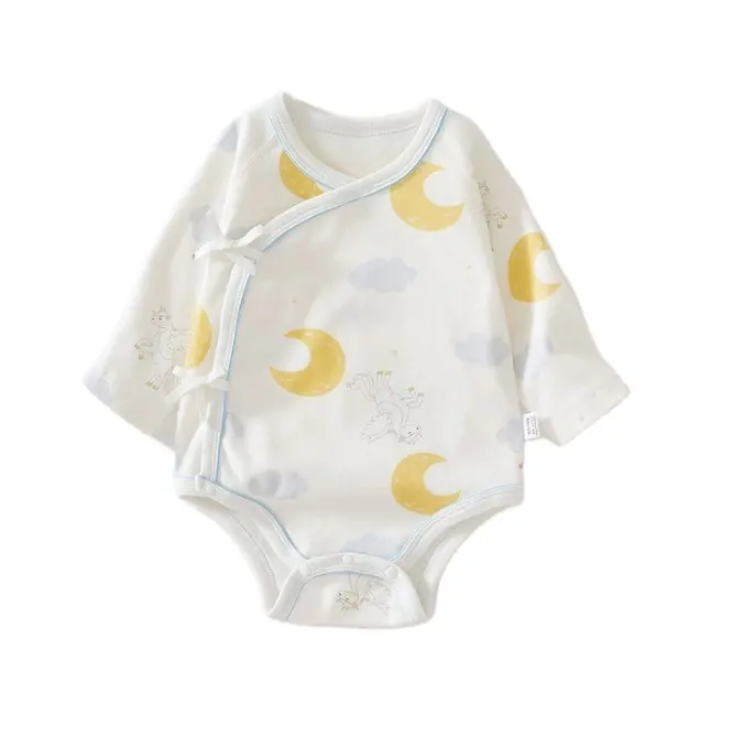 Wholesale Long Sleeve Skin-friendly Comfortable Summer Baby Cotton Rompers Clothes