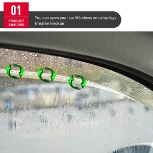 PC Acrylic Smoke Window Rain Guards for <strong>Kia</strong> <strong>Carens</strong> 2013-2021 Slim Style Door Visors Wind Deflectors - Product Image 6