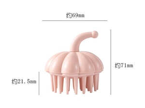 FIORTIA 2026 Brosse à shampooing en forme de citrouille à dents souples, double usage humide/sec, brosse de massage du <span class=keywords><strong>cuir</strong></span> <span class=keywords><strong>chevelu</strong></span> à coussin d'air pour hommes et femmes, usage domestique - Product Image 4