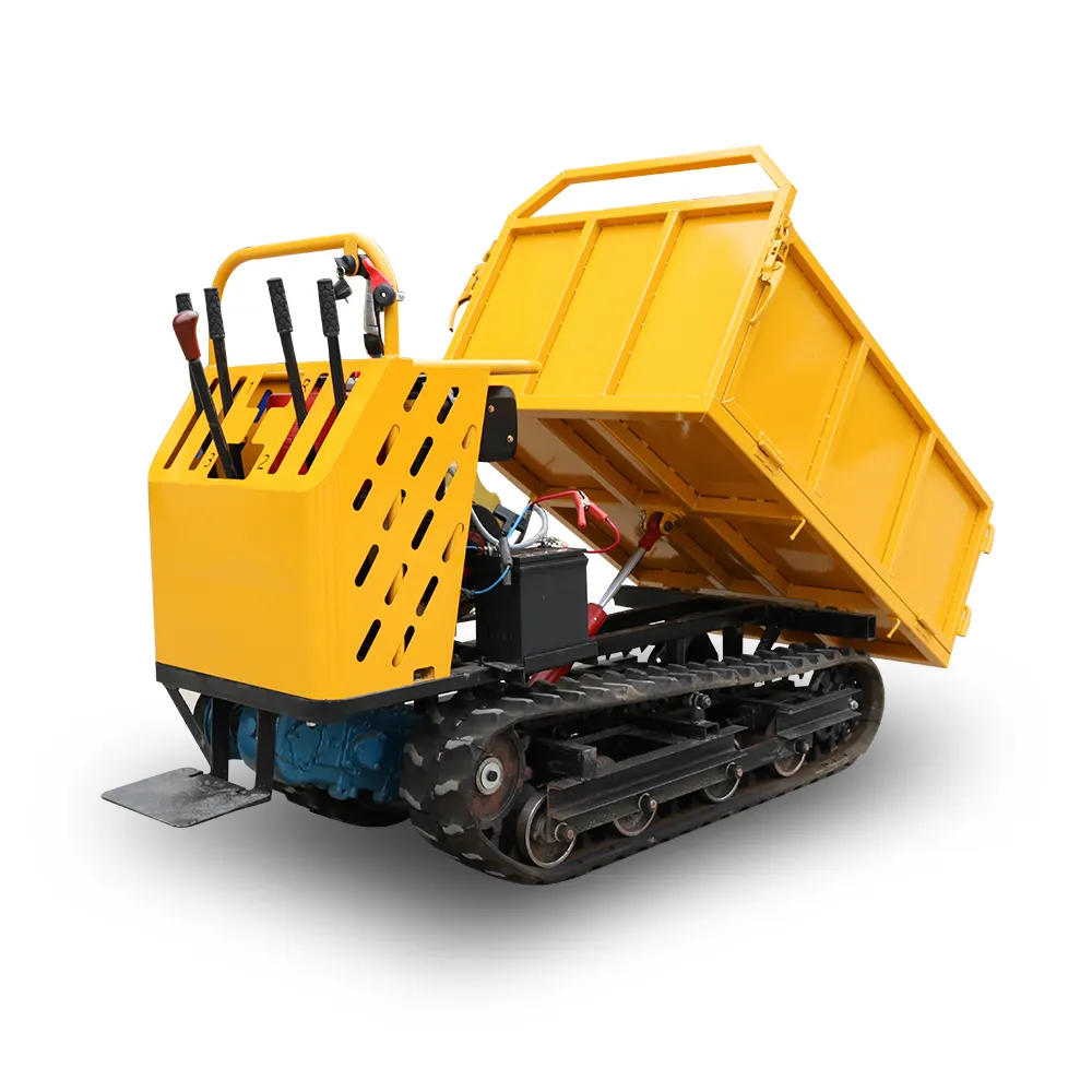 Diskon Besar 1,5ton Truk/Crawler Dumper/Transporter/Track Carrier Mini Hidrolik Karet Dilacak Mini Dumpers