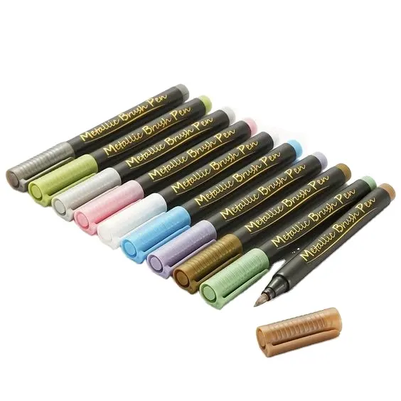 Yenilebilir kalem Mutil renkler yenilebilir İşaretleyiciler metalik gıda sınıfı kek dekorasyon araçları