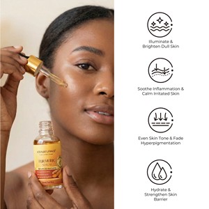 Sérum Visage Hydratant Nuit au Curcuma Éclaircissant Anti-Taches Noires Marque Privée pour les Taches Brunes - Product Image 5