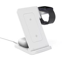 Kit de chargeur sans fil magnétique rapide Portable 15W 15W ensemble de tapis de charge sans fil de voyage pliable support de câble USB pour téléphone