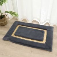 Luxury Rugs Shaggy Carpets Hollow Out Faux Rabbit Fur Carpets for Living Room