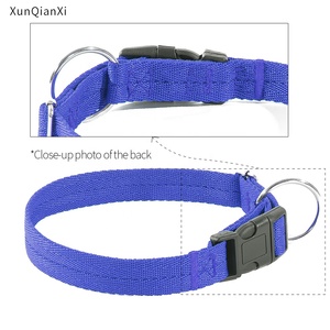 可调节纯色宠物项圈批发自有品牌尼龙定制狗项圈 - Product Image 5