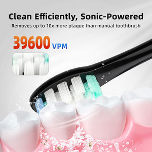 Venta al por mayor logotipo personalizado cuidado bucal cepillo de dientes ultrasónico OEM de alta calidad Limpieza de dientes cepillo de dientes eléctrico automático recargable - Product Image 2