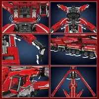 Mould King 17007 17008 MOC City LTM 11200 Camions grue RC, kit de modèles de voitures, briques éducatives, cadeaux pour adultes, ensembles de blocs de construction