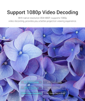 Offre à Durée Limitée : Mini Projecteur Intelligent Android Portable LED DLP 1080P avec Batterie Intégrée (1,5 Heure) et 700 Lumens ANSI pour les Professionnels
