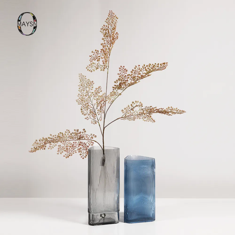 Home Decor Crystal Flower Vase Glass Table Top Glass Vases For Home Decor Wedding Livingroom Decoration
