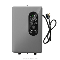 Pemanas Air Listrik Instan Pintar 3500W-5500W - Pemanas Air Panas Tanpa Tangki yang Dipasang di Dinding 120V-240V untuk Dapur & Kamar Mandi