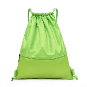 Drawstring Bag Pattern Wholesale Custom 420D Polyester Drawstring Backpack Customizable Drawstring Bag With Logo