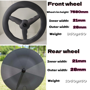 <span class=keywords><strong>Ruedas</strong></span> de Bicicleta de Carretera de <span class=keywords><strong>Carbono</strong></span> Ultraligeras Personalizadas de 3 Radios 700C con Freno de <span class=keywords><strong>Disco</strong></span> para Alto Rendimiento en Carreras - Product Image 5