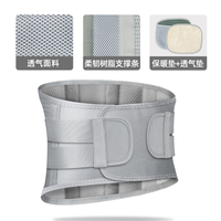 Ceinture de soutien lombaire respirante pour hommes et femmes, attelle abdominale de rééducation avec plaque en acier, application médicale