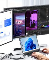 Station d'accueil Type C vers PD Triple Moniteur 4K/60Hz
