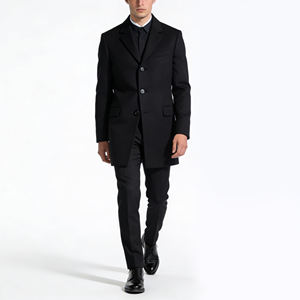 メンズカジュアル冬用ロングコート ロシア風冬用コート メンズウール冬用ロングジャケット＆コート - Product Image 2