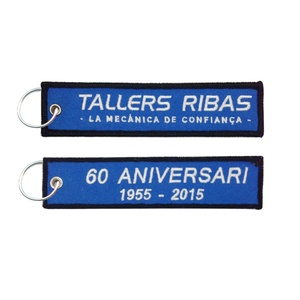 Llavero Bordado de Avión para Piloto, Etiqueta de Aviación Personalizada, Llavero de Tela con Doble Logotipo Bordado - Product Image 6