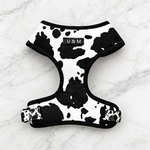 Harnais pour chien OEM, réglable, doux, ensemble de harnais et de laisse pour chien, impression personnalisée de luxe, motif vache - Product Image 4