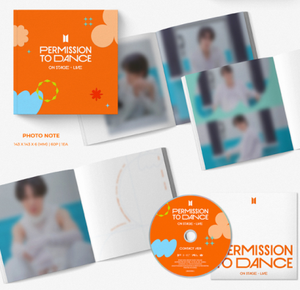 BTS First Live Album Permission to Dance on Stage Live CD officiel original avec photo, note et ensemble de cartes postales aléatoires - Product Image 3