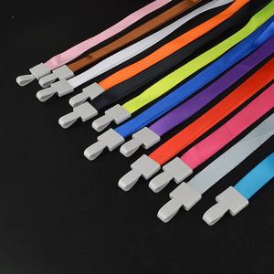 Wholesale Bulk <b>Lanyards</b> Soft <b>Polyester</b> Nylon Neck StrapID Card <b>Lanyard</b> for ID Badge - Product Image 3