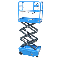 Plateforme élévatrice à ciseaux mini portable 5m/6m/7m, capacité 300kg, autopropulsée, en acier allié, certifiée CE, prix usine Chine