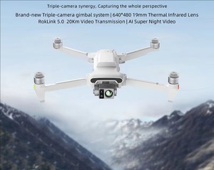 Drone de caméra thermique professionnel 10KM 47min 4K caméra GPS télécommande moteur sans balais pour la lutte contre l'incendie - Product Image 2