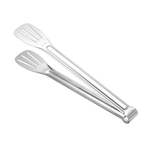 Pinzas para alimentos de acero inoxidable 304, pinzas para barbacoa, pinzas para carne, pinzas para pan de tres líneas, pinzas para alimentos, suministros para hoteles - Product Image 5