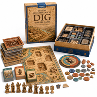 Jeu de Société Personnalisé sur le Thème des Excavations Archéologiques : Jeu de Table Stratégique pour la Conservation des Musées, en Carton Recyclable pour le Patrimoine