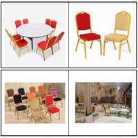 Chaise de dîner confortable/chaise d'extérieur/chaise de Banquet dorée de haute qualité