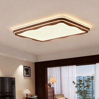 Plafonnier LED linéaire en acrylique style crème français, encastré, CRI 80 élevé, moderne et simple, pour chambre et bureau, en fer rectangulaire