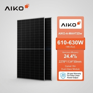 Wholesale Price AIKO-A-MAH72Dw N Type Fotovoltaico 610W 615W 620W 625W 630W High Efficiency up to 24.4% Aiko Solar Panel