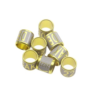 Duivenpoot <span class=keywords><strong>ring</strong></span> drager identificatiering holle gegraveerde letter aluminium rond gesloten fabrieksaanpassing - Product Image 4