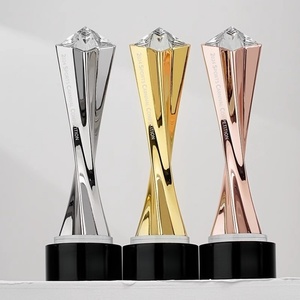 Premio in cristallo in resina regali Souvenir 8x30cm oro argento rame trofeo di cristallo personalizzato premi creativi incisi - Product Image 1