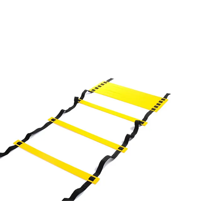 Adjustable PVC Soccer Agility Ladder Speed Training Equipment with Carrying Bag for Rung Length Exercises