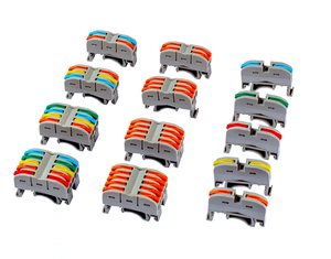 Terminal Blok Kabel Konektor Kawat 2 Konduktor Warna Merah Hitam Tuas, Bahan PC Bersertifikasi CE Asal Cina, Harga Terjangkau SPL2 - Product Image 4