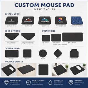 Advanced Texture Non-Slip Rubber Material Promotional Customized Printed Rubber Custom Mouse Pad , Square Mousepads Wholesale - Product Image 3