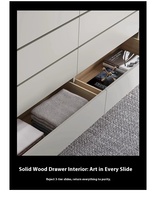 Armoire italienne simple et moderne à huit tiroirs Buffet de rangement de peinture pour meubles de maquillage pour chambre à coucher salon nordique