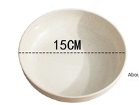 Plat en plastique alimentaire recyclable coloré de style nordique assiettes rondes de paille de blé de fête élégante