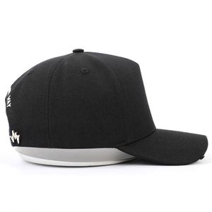 Best Selling Products 5 Panel Adult Men Structured 100 % Cotton Black Distressed 3D Embroidered Baseball <b>Hat</b> - Product Image 5